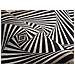 Tappeto Passatoia In Tessuto Jacquard Linea Emozioni Disegno Optical Nero 57x90 Nero - Foto miniatura 4