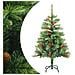 Albero Natale Artificiale Incernierato Con Pigne E Bacche 150cm - Foto miniatura 1