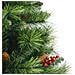 Albero Natale Artificiale Incernierato Con Pigne E Bacche 150cm - Foto miniatura 8