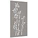 Decorazione Muro Da Giardino 105x55 Cm Bambù In Acciaio Corten - Foto miniatura 3
