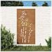 Decorazione Muro Da Giardino 105x55 Cm Bambù In Acciaio Corten - Foto miniatura 1