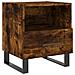 Comodino Rovere Fumo 40x35x47,5 Cm In Legno Multistrato - Foto miniatura 2