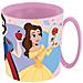 Disney Tazza Rosa Per Bambine In Plastica Principesse Jasmine Rapunzel Biancaneve Belle Da 350 Ml Adatta Al Microonde - Foto miniatura 1