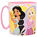 Disney Tazza Rosa Per Bambine In Plastica Principesse Jasmine Rapunzel Biancaneve Belle Da 350 Ml Adatta Al Microonde - Foto miniatura 3