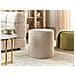 Pouf Lovett Velluto Beige Chiaro - Foto miniatura 1