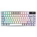 Tastiera USB + RF Wireless + Bluetooth 90MP031A-BKDA11  (Layout Tedesco) Colore Bianco - Foto miniatura 1