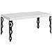 Tavolo Allungabile 90x90/246 Cm Karamay Premium Bianco Frassino Telaio Antracite - Foto miniatura 1