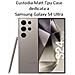 Custodia Tpu Silicone Cover Case Per Samsung Galaxy S24 Ultra Black - Foto miniatura 2