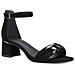 Black Elegant Open Sandals Sandali Pelle Scarpe Donna Nero Eu 37, 1-28342-20 001 - Foto miniatura 2