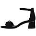 Black Elegant Open Sandals Sandali Pelle Scarpe Donna Nero Eu 37, 1-28342-20 001 - Foto miniatura 3