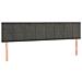 Letto a Molle con Materasso e LED Grigio Scuro 180x200 cm - Foto miniatura 3