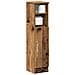 Mobile Da Bagno Con Portarotolo Legno Antico 20,5x22x90 Cm - Foto miniatura 1