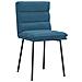 Sedie Da Pranzo 4 Pz Blu In Velluto - Foto miniatura 3