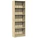 Libreria Rovere Sonoma 60x24x176 Cm In Legno Multistrato - Foto miniatura 2