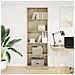 Libreria Rovere Sonoma 60x24x176 Cm In Legno Multistrato - Foto miniatura 3