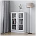 Armadietto Con Vetrina Bianco 82,5x30,5x115cm Legno Multistrato - Foto miniatura 8