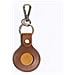 Custodia Premium In Pelle Per Airtag Con Anello Portachiavi - Marrone Brown - Foto miniatura 1