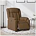 Poltrona Elettrica Reclinabile Marrone in Tessuto - Foto miniatura 2