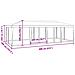 Tenda per Feste con 12 Pareti Laterali in Rete Blu 8x4 m HDPE - Foto miniatura 8