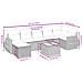 Set Divani da Giardino con Cuscini 8 pz Nero in Polyrattan - Foto miniatura 4