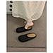 Ciabatte Donna Intrecciate A Mano In Pvc Nero, Stile Francese Con Punta Chiusa E Design Forato, Estive E Traspiranti, Compatibili Con Look Casual E Romani  L - Foto miniatura 2