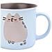 Tazza In Ceramica Da 380 Ml Collezione Purrfect Love Solida Lavabile In Lavastoviglie, Blu / Marrone - Foto miniatura 5