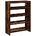 Scarpiera Rovere Fumo 60x25x81 cm in Legno Multistrato - Foto miniatura 1