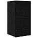 Mobile TV da Parete 6 pcs Rovere nero Legno multistrato - Foto miniatura 6