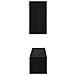 Mobile TV da Parete 6 pcs Rovere nero Legno multistrato - Foto miniatura 9