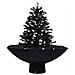 Lusso Casadino -  Albero Di Natale Con Nevicata E Base Ad Ombrello Nero 75 Cm Pvc - Foto miniatura 1