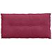 Cuscino per Schiena Rosso Vino 100 x 50 cm Tessuto in Cords - Foto miniatura 6