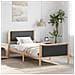 Struttura del letto Grigio scuro 100 x 200 cm Tessuto - Foto miniatura 2