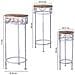 Supporto Vasi Set 3 Pezzi Grigio 30x30x71h Cm - Foto miniatura 3