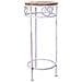 Supporto Vasi Set 3 Pezzi Grigio 30x30x71h Cm - Foto miniatura 4