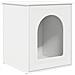 Casa per Gatti Bianco 53 x 52 x 62 cm Legno multistrato - Foto miniatura 1