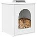 Casa per Gatti Bianco 53 x 52 x 62 cm Legno multistrato - Foto miniatura 3