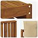 Set divani 11 pcs Naturale e Beige Legno di Acacia Massello - Foto miniatura 7