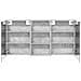 Set di Armadi da Bagno con lo scaffale 3 pcs 140 x 14,5 x 70 cm - Foto miniatura 7