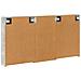 Set di Armadi da Bagno con lo scaffale 3 pcs 140 x 14,5 x 70 cm - Foto miniatura 9