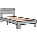 Struttura letto con testata Sonoma grigio 80 x 200 cm - Foto miniatura 3