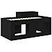 Letto alto per bambini con scrivania Nero Legno ingegnerizzato - Foto miniatura 5