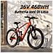 Bicicletta Elettrica 26" GT900 Shimano 21 Velocità Batteria 36V13Ah 250W 25KM /H 30-60km Display LCD con Sblocco NFC City E-Bike - Foto miniatura 4