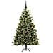 Albero di Natale artificiale pieghevole con coni Verde 180 cm - Foto miniatura 3