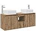 Set di Armadi da Bagno 3 pz Rovere Artigianale 53 x 35 x 63 cm - Foto miniatura 1
