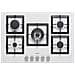 Piano Cottura PGSP75168CS a Gas 5 Fuochi Gas da 75 cm Colore Bianco  - Foto miniatura 1