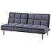 Divano Letto Moderno In Tessuto Grigio Scuro Siljan - Foto miniatura 4