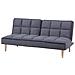 Divano Letto Moderno In Tessuto Grigio Scuro Siljan - Foto miniatura 11
