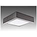 Plafoniera Led Piazza 225mm 18w 1300lm 50.000h Nichel Satinato - Foto miniatura 1