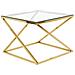 Tavolino In Vetro Color Oro Beverly - Foto miniatura 1
