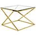 Tavolino In Vetro Color Oro Beverly - Foto miniatura 15